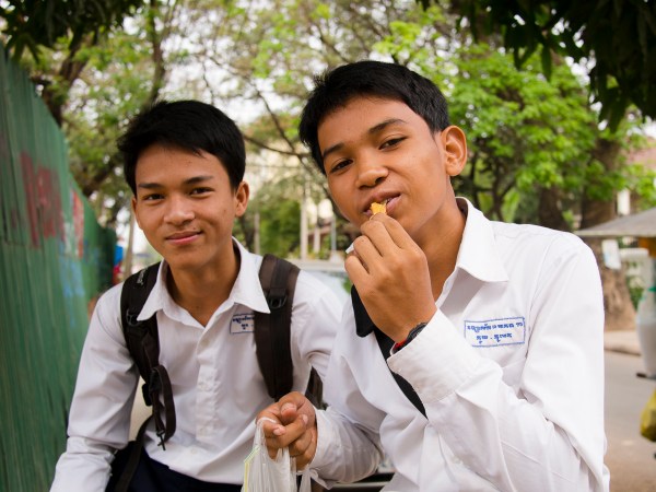 Friendly Khmer Students OLYMPUS DIGITAL CAMERA