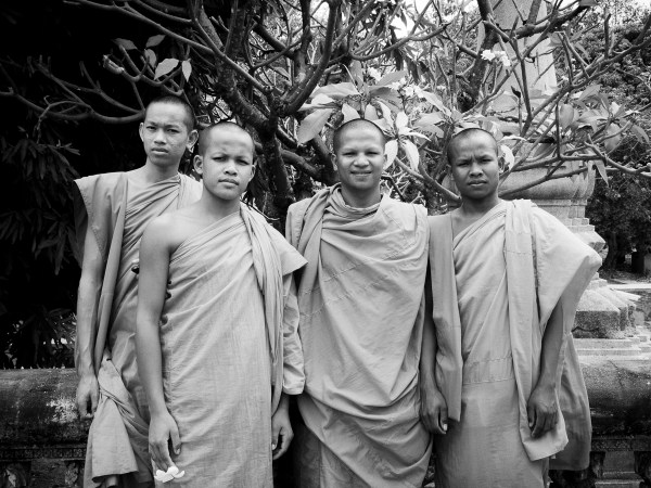 Monks at Wat Bo, Siem Reap