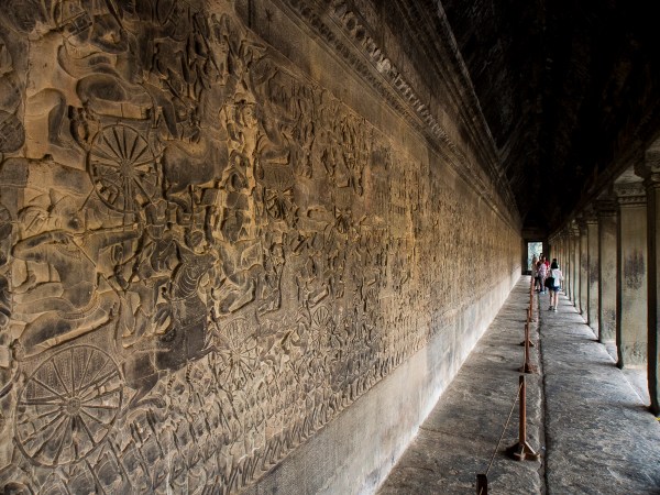 Bas-Relief at Angkor Wat