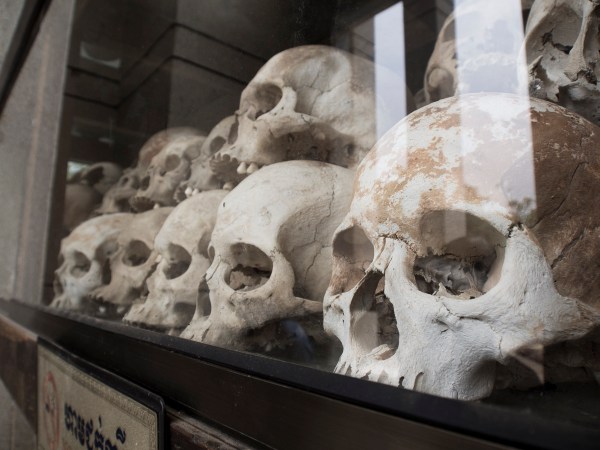 Victims of the Khmer Rouge. Choeung Ek Killing Fields
