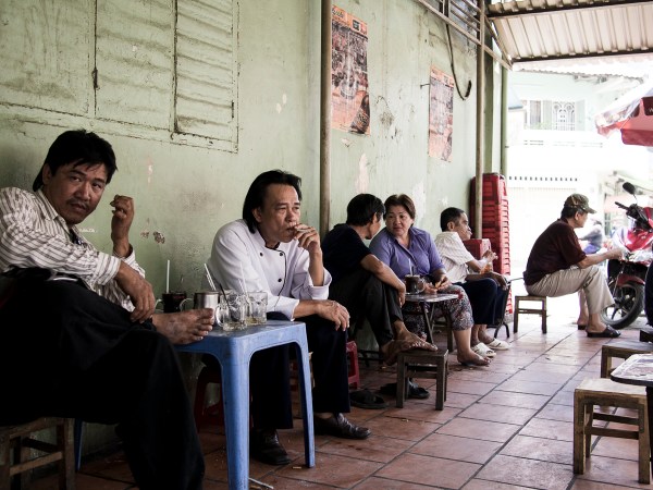 Coffee, Small Stools, Cigarette and Small Chat... That's Vietnam for You