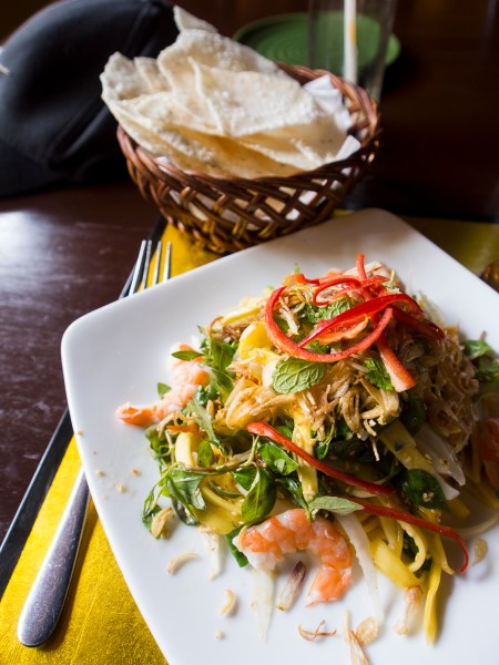 Delicious Mango Salad at the Excellent Morning Glory Restaurant