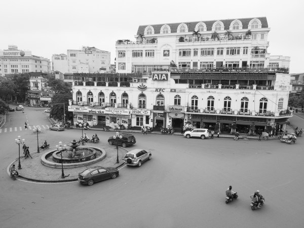 The Chaotic Roundabout In Hanoi, On A Quieter Time