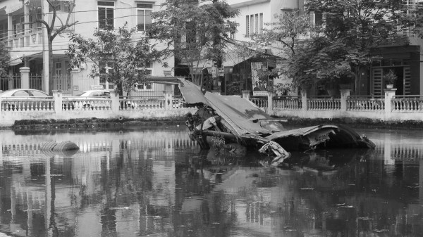 Remains of the B-52 Jet Shot Down During The Vietnam War